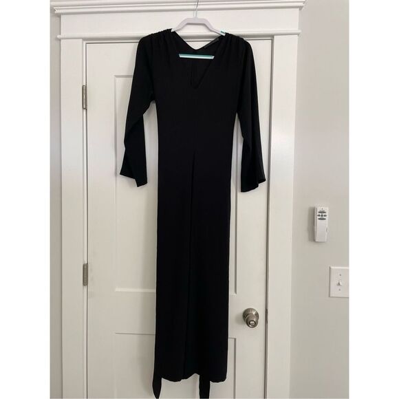 Jenni Kayne Kate Crepe V Neck Long Sleeve Maxi Dress - Picture 3 of 6